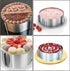 2 PCS Adjustable Stainless Steel Cake Mold Ring Set, 6 to 12 Inch Round Mousse Ring for Baking Supplies