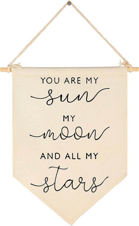 FYSIA Nursery Wall Art-Nursery Bedroom Gift-My Sun My Moon and All of My