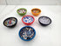Decorative Turkish Ceramic Bowl Set of 6 - Handcrafted Multicolor Small Bowls (Multi 9)