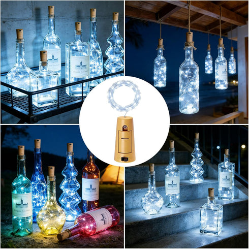 20 8 Pack) VOOKRY Wine Bottle Lights with Cork LED Battery Operated Cork String Lights Mini Copper Wire Bottle Lights