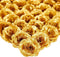 50 Pack Gold Roses Artificial Flowers, 3 Inch Stemless Fake Silk Roses for Wedding Decorations, Faux Bouquets