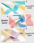 12 Pack 13 13 Inches, 3 Jacquotha Cotton Striped Washcloths, x Colors - Face and Body Cleansing Towels