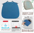 1 Pack 16" (1 SINOSSO Memory Foam Chair Cushions for Dining Chair, Friendly Woven Fabric U-Shape Comfortable Kitchen