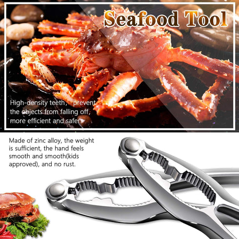 TORINALITAL 15PCS Crab Leg Crackers and Tools - Shellfish Crab Claw Cracker Seafood Lobster Crackers and Tools, Nut