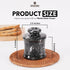 4 Inch Countertop Counter Marble Butter Keeper Black Butter Dish With Lid for - Marble Butter Crock for Kitchen Dcor