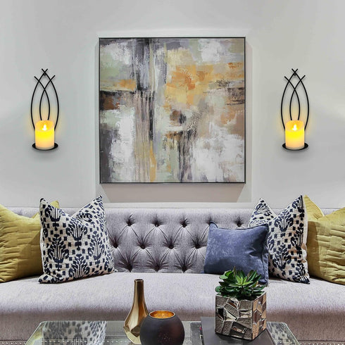 Set 2, SNAIL GARDEN Wall Candle Sconces Holder of Flame-Like Wall Decor Sconces Decorative Wall Sconces for Candles