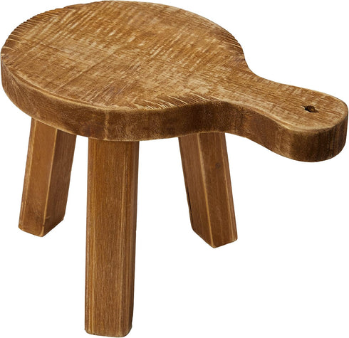 Rustic Fir Wood Pedestal Stand