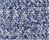 Super Area Rugs Farmhouse Braided Rug - Cotton Kitchen Reversible Carpet, Blue & White, 8" X 28" - Single Stair Tread