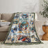 Luxvio Cozy 50"X40" Crab Blanket Coastal Crabs Throw Blanket Soft Warm Fuzzy Plush Gifts for Girls Women Lightweight