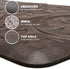 KMAT Anti-Fatigue Kitchen Mat, Waterproof Non-Slip Ergonomic Comfort Floor Mat, 39" x 20", Brown