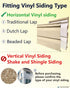 NACETURE 20 Pack Heavy Duty Vinyl Siding Hooks for Hanging Decor, No Hole Needed - Horizontal & Vertical