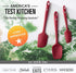 di Oro Living Silicone Spatula Set - 3-piece 600F Heat-Resistant Baking Spoon & Spatulas, Pro Grade Non-stick Rubber