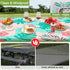 HobbLab Rv,72in,Teal Picnic Table Cover with Bench Covers Portable Table Cloth Built-in Storage Pocket Fitted