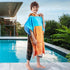 8-16 VOOVA & MOVAS Big Kids Hooded Towel Poncho | Large, Thick, Absorbent Cotton | Years | Versatile for Pool, Swim