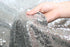 PartyDelight Silver Sequin Tablecloth Overlay 50 X 50 Inch for Wedding, Party, Birthday, Bridal, Baby Shower Decorations
