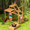 Chicken Perch with Swing Xylophone Removable Feeder/Bath Wooden Roosting Bar Toy for