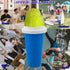 Slushie Maker Cup - DIY Magic Slushy Maker Squeeze Cup, Portable Smoothie Maker for Juices and Ice Cream (Blue)