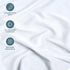 Bare Home Full Size Fitted Bottom Sheet - Premium 1800 Microfiber - Ultra-Soft Hotel Luxury - Deep Pocket - White