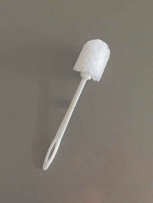 Commercial 15" Rubbermaid Products Toilet Brush, White, Toilet Bowl Brush for Bathroom, Professional/Janitorial Scrub