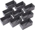 DIOMMELL 9 Pack Foldable Cloth Storage Box - Closet Organizer Fabric Baskets for Clothes, M Grey 090