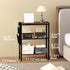 3 Yusong Small Narrow Side Table for Small Spaces, Slim End Table with Storage Bag, Sofa Snack Table with Adjustable