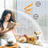 Coavas Window Privacy Film: Frosted Glass Decorative Window Clings, Opaque Static Cling, Heat Insulation, Sun Blocking