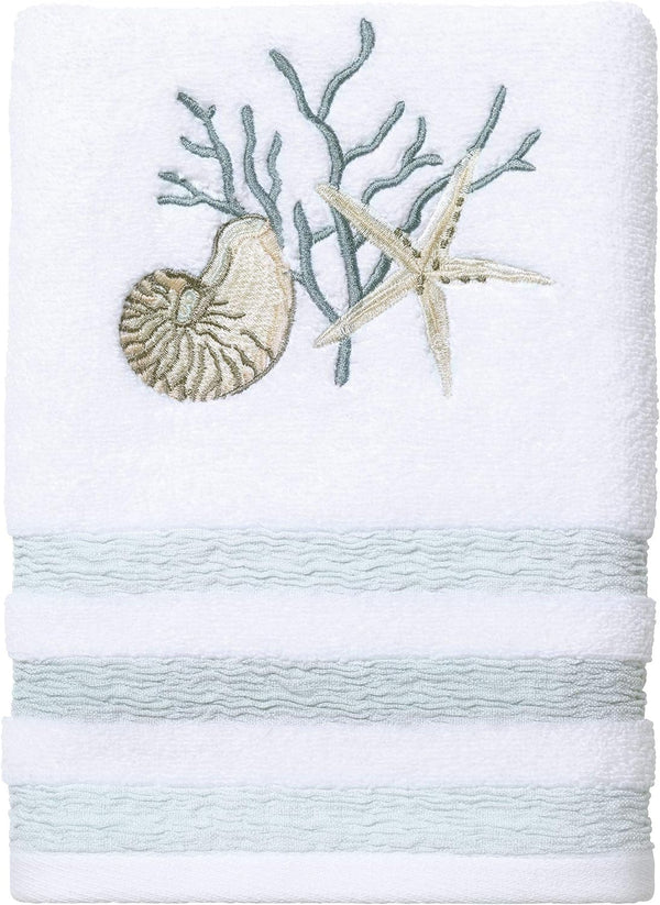 Avanti Linens Soft & Absorbent Hand Towel - Cotton Towel (Coastal Terrazo)