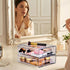 2-Pack Closet, Sorbus Medium Clear Stackable Storage Drawers Plastic Organizer Bins with Handles Pull-Out Stackable
