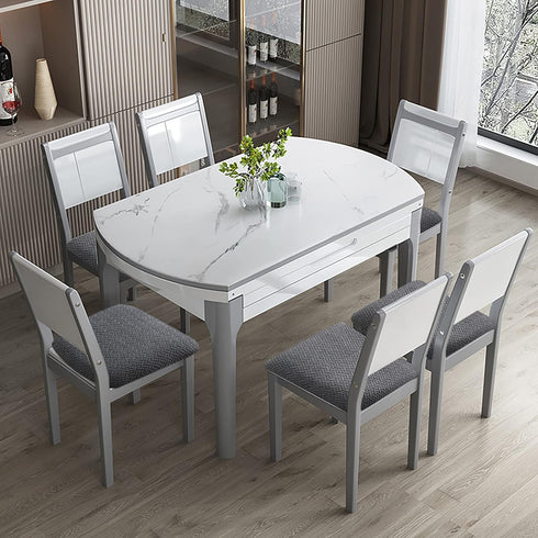 Genina Waterproof Dining Chair Covers for Kitchen Room Chairs, Dark Gray, 4 Pcs Slipcovers