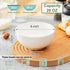 6 26Oz set 6, AntoKueh White Ceramic Bowls in, round Large Cereal Bowl of Deep Porcelain Bowls for Cereal, Salad
