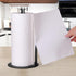 Paper Towel Holder Countertop - OBODING Black Kitchen Stand for Organization, Stainless Steel for Standard Rolls