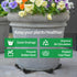 12 Pack ORIMERC Adjustable Plant Pot Toes with Watering Wick, Plant Pot Riser Support Planter Off Deck Floor to Prevent