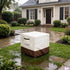 Exokugo 25L 25W 18H inch Waterproof Patio Ottoman Cover, Heavy Duty Square Outdoor Side Table Furniture Covers Size x x
