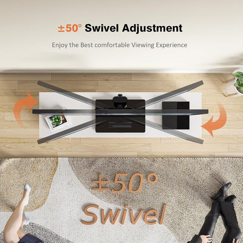 Hemudu 13 39 inch 100 4 88lbs, HT07B-002 Universal Swivel TV Stand/Base Table Top TV Stand for to TVs with Degree
