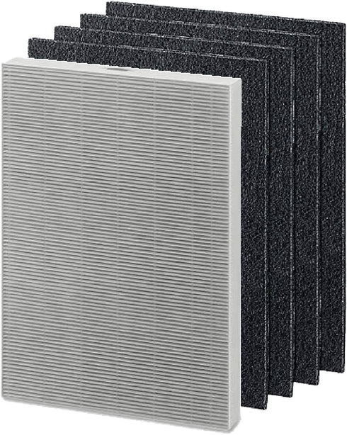 Nispira True HEPA Activated Carbon Pre Filter, Compatible with Fellowes AeraMax 290 300 DX95 Air Purifier