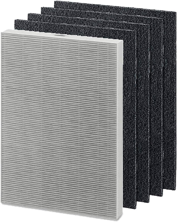 Nispira True HEPA Activated Carbon Pre Filter, Compatible with Fellowes AeraMax 290 300 DX95 Air Purifier