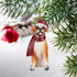Design Toscano JH576303 Christmas Boxer Holiday Dog Ornaments, Full Color