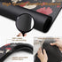 Coffee Mat for Countertops, 2 Pcs Mushroom Red Floral Dish Drying Mat for Kitchen, Espresso Machine, Rubber 12x19in