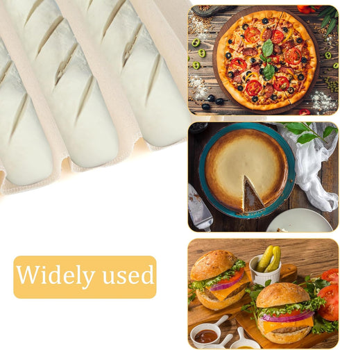 2PCS Proofing Cloth for Bread Baking, 14x18 Inches Reusable Linen Cloth for Dough, Baguettes, Loaves