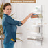 5 Fun Memories Tier Wall Shelf Unit, White Floating Shelves for Storage - Vertical Column Tower Design, Lack Wall Shelf
