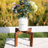 2 Pack 5-15 Inch HPC DECOR Wood Plant Stand-Mid Century Modern Planter Stands-Wooden Flower Pot Stands Riser,Low Short