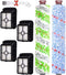 Bissell CrossWave Pet Pro 2306A Replacement Parts: 1 Pack 2460 + 1 Pack 1868 Multi-Surface Cleaner Brush Rolls