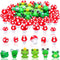 Maitys 62 Pieces Mini Mushrooms and Frogs Miniature Figurines Mini Garden Animals Model