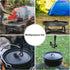 Stanbroil 8" Cast Iron Folding Dutch Oven Lid Stand, 4-in-1 Campfire Cooking Tool