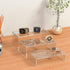 Clear Riser Shelf 3pcs, Acrylic Display Shelves Organizer for Funko Pop, Perfumes, Bags, Shoes, Collectibles