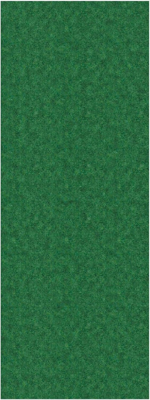 Ottomanson Scrabe Rib Collection Non-Slip Rubberback Indoor/Outdoor Runner Rug, Solid Design 3X2, 2'7'' x 2', Green