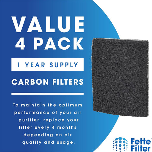 FLT200 Air Purifier Filter Compatible with GermGuardian Filter Q for AP201/AC225 Air Purifier AC225W PG AP201W Plug-in Air Purifiers- Pack of 4