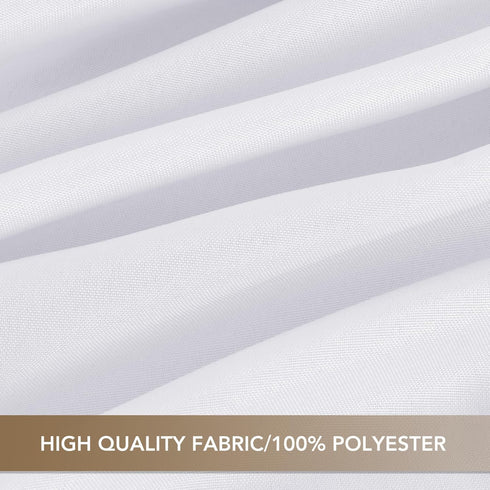 36x36 Inch sancua Small Square Tablecloths - White Table Cloth for Square or Round Tables, Washable Polyester Fabric