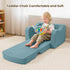 2-in-1 Airpanda Comfy Toddler Chair for Kids, Toddler Soft Plush Couch Fold Out, Convertible Kids Couch to Lounger