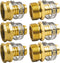 Xiny Tool Hose Repair Connectors with Clamps, 5/8" Aluminum Garden Hose Repair Kit, Female and Male Connectors & Fitting